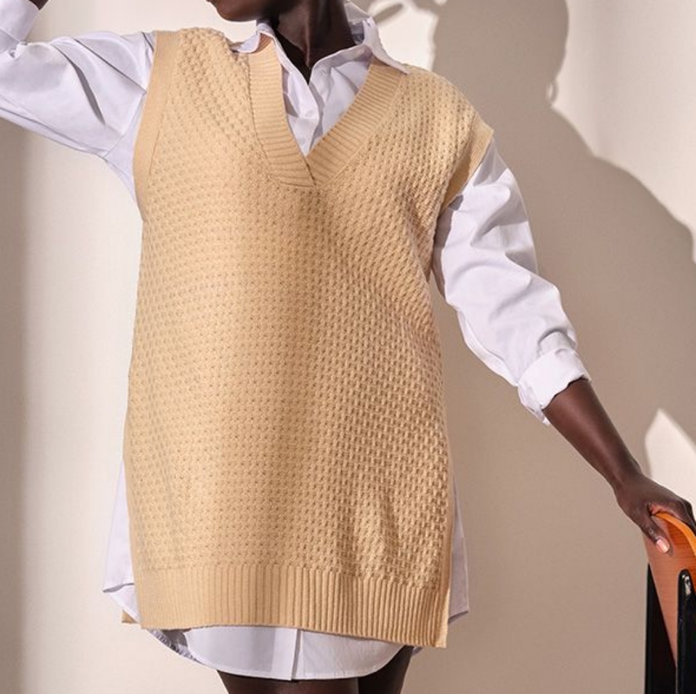 NWT Eloquii Cream Sweater Vest 18/20